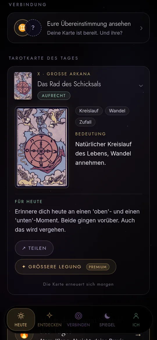 Tarotkarte des Tages