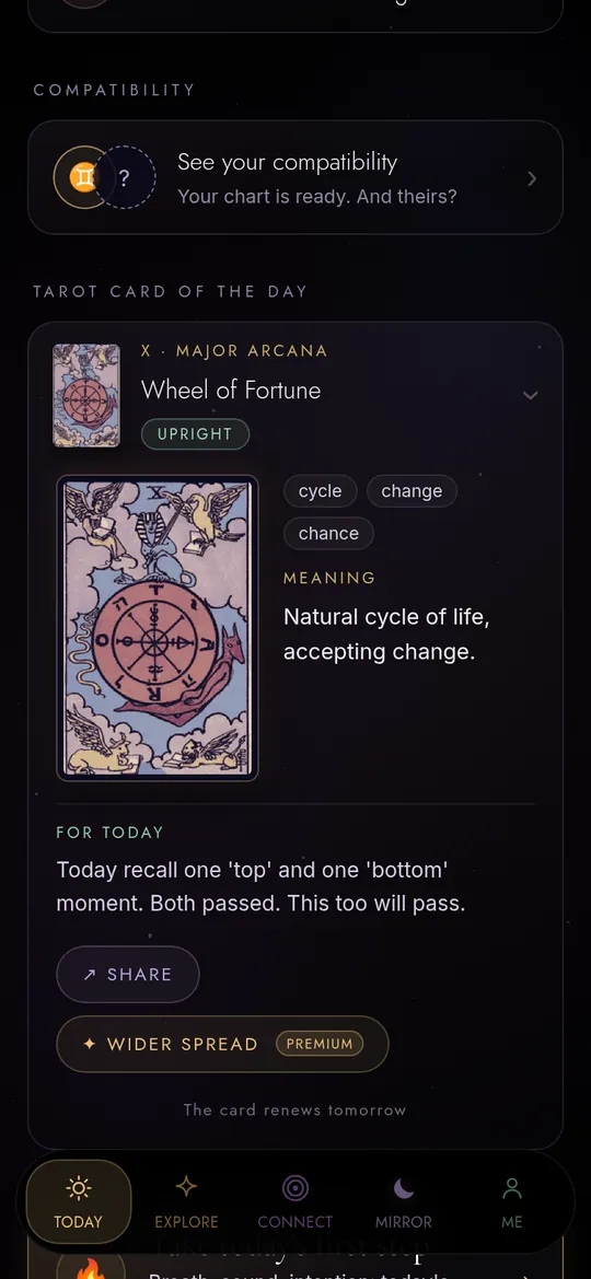 Tarot card of the day