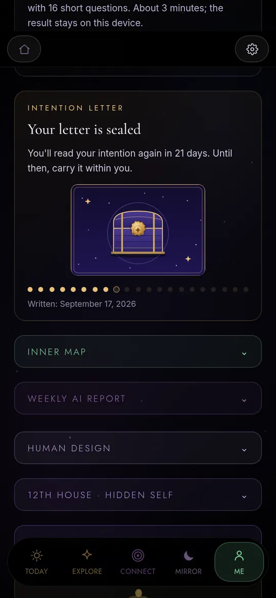 Intention letter