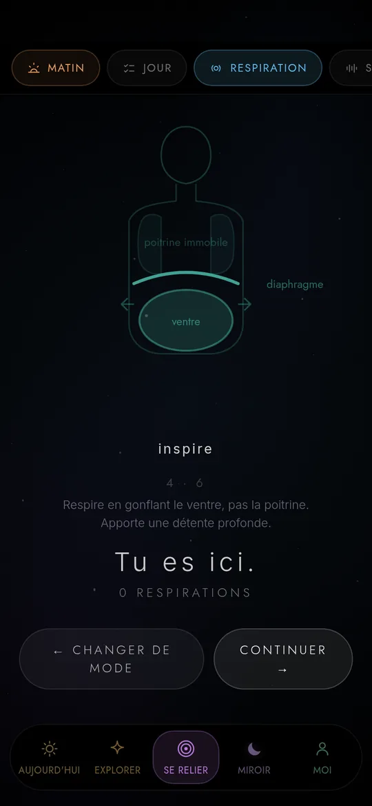 Écran de respiration