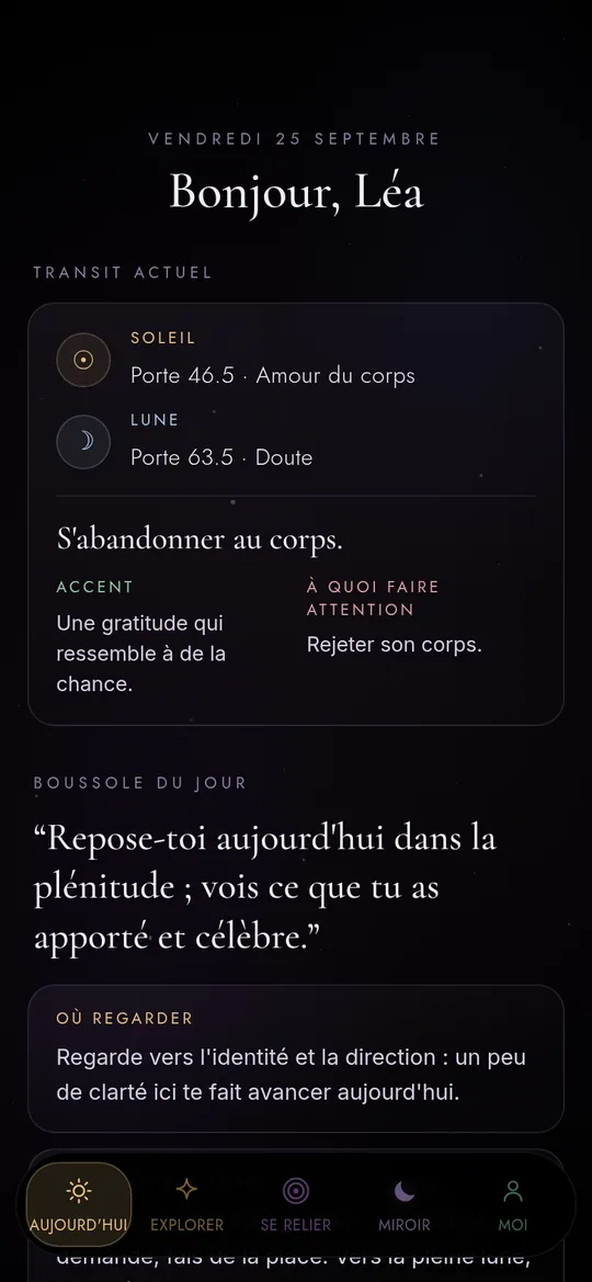 Écran Aujourd'hui