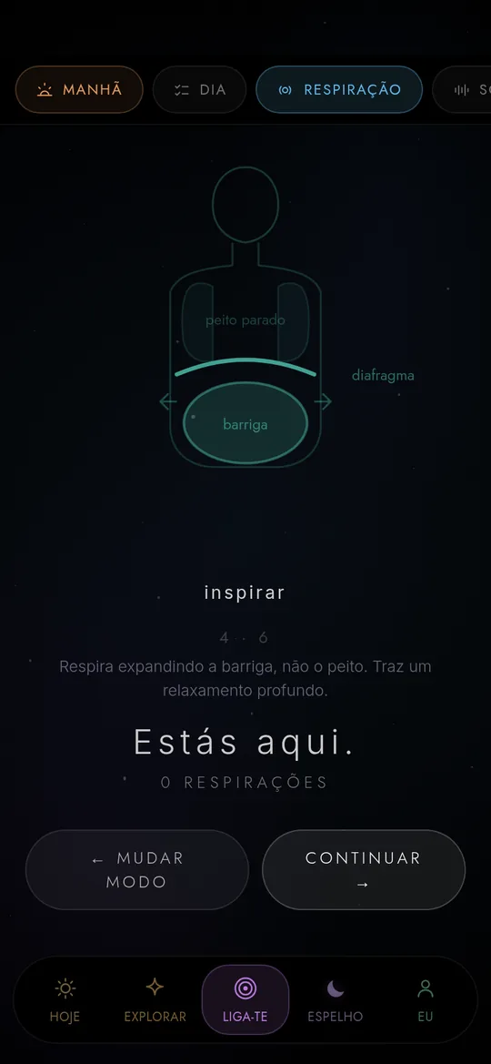 Ecrã de respiração