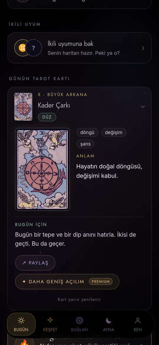 Günün tarot kartı