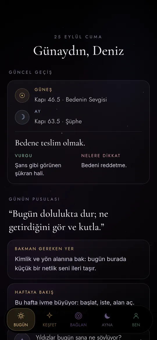 Bugün ekranı